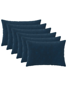 Federa 6 pcs HEERLEN Blu 50 x 75 cm Fleece in microfibra