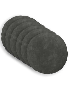 Federa 6 pcs HEERLEN Antracite Ø 30 cm Fleece in microfibra