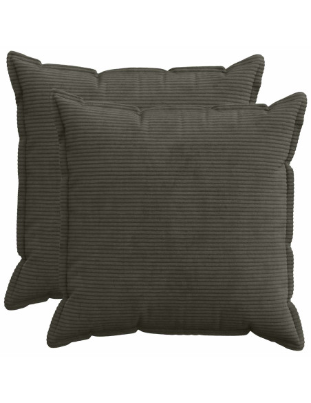 Federa 2 pz HOUTEN Antracite 65 x 65 cm corduroy