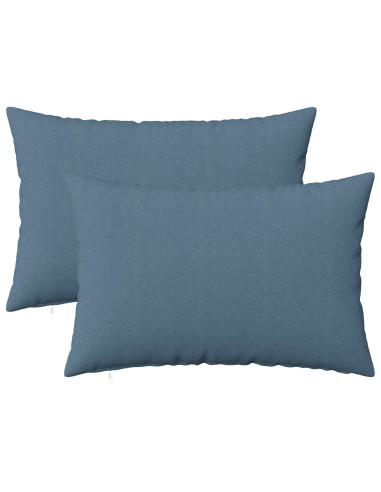 Federa 2 pz HEERLEN Blu jeans 30 x 50 cm Tessuto