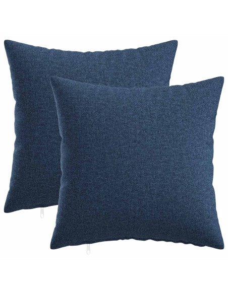 Federa 2 pz HEERLEN Blu 30 x 30 cm Tessuto