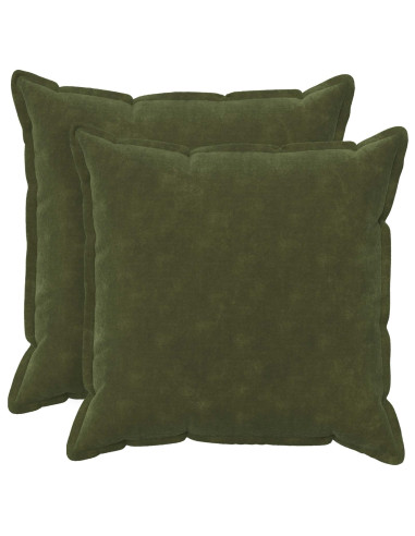 Federa 2 pcs HOUTEN Verde 55 x 55 cm Fleece in microfibra
