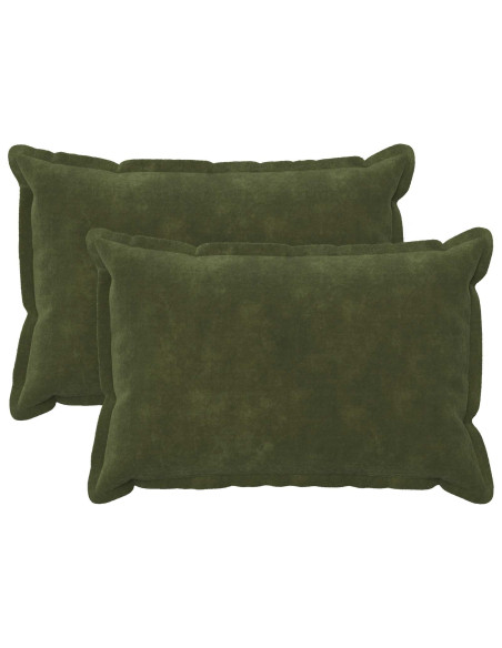 Federa 2 pcs HOUTEN Verde 50 x 75 cm Fleece in microfibra