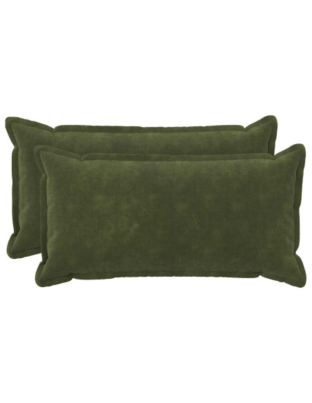 Federa 2 pcs HOUTEN Verde 40 x 80 cm Fleece in microfibra
