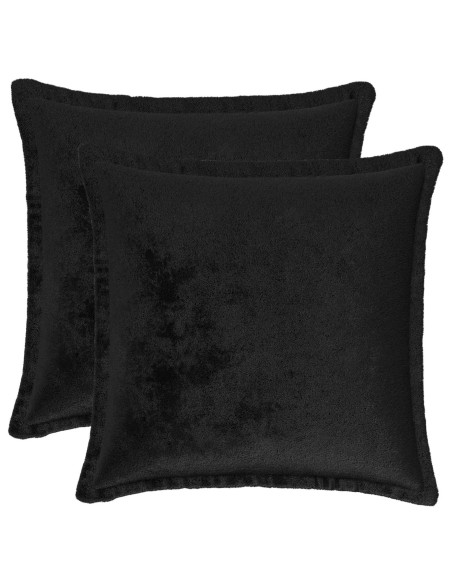 Federa 2 pcs HOUTEN Nero 45 x 45 cm Flanella