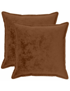 Federa 2 pcs HOUTEN Marrone Chiaro 80 x 80 cm Flanella 2