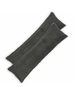 Federa 2 pcs HOUTEN Grigio Scuro 40 x 145 cm Bouclé