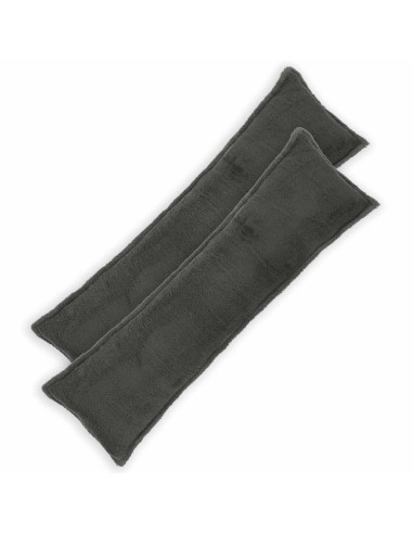 Federa 2 pcs HOUTEN Grigio Scuro 40 x 145 cm Bouclé