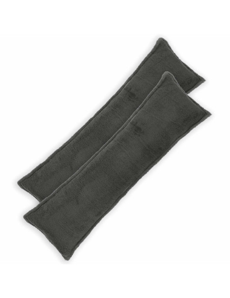 Federa 2 pcs HOUTEN Grigio Scuro 40 x 145 cm Bouclé