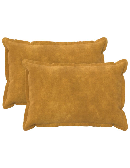 Federa 2 pcs HOUTEN Giallo 50 x 80 cm Fleece in microfibra