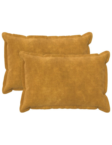 Federa 2 pcs HOUTEN Giallo 50 x 80 cm Fleece in microfibra