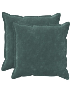 Federa 2 pcs HOUTEN Blu mare 65 x 65 cm Fleece in microfibra