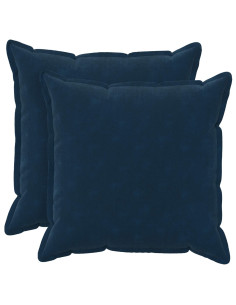 Federa 2 pcs HOUTEN Blu 65 x 65 cm Fleece in microfibra