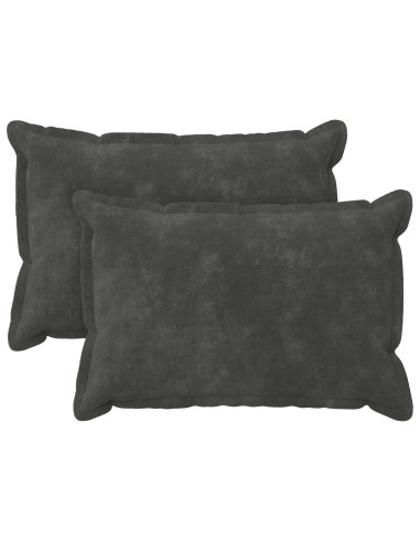 Federa 2 pcs HOUTEN Antracite 50 x 75 cm Fleece in microfibra