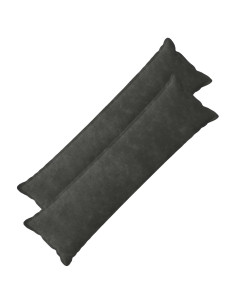 Federa 2 pcs HOUTEN Antracite 40 x 145 cm Fleece in microfibra