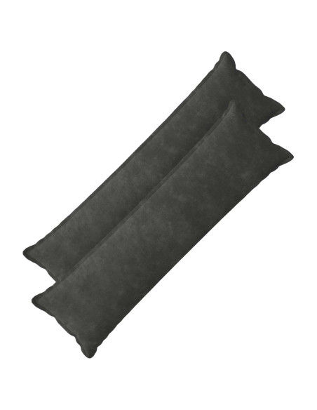 Federa 2 pcs HOUTEN Antracite 40 x 145 cm Fleece in microfibra