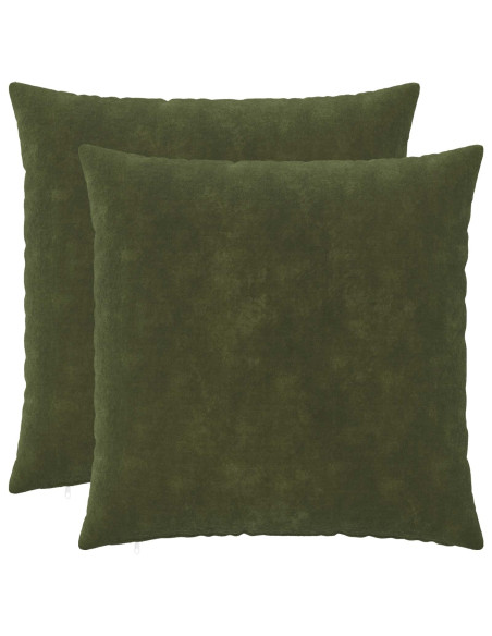 Federa 2 pcs HEERLEN Verde 70 x 70 cm Fleece in microfibra
