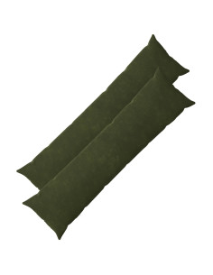 Federa 2 pcs HEERLEN Verde 40 x 145 cm Fleece in microfibra