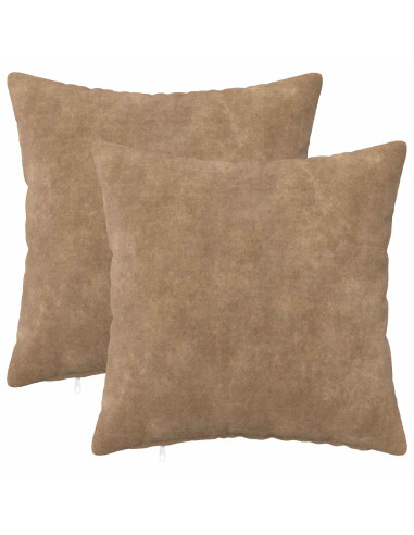Federa 2 pcs HEERLEN Tortora 30 x 30 cm Fleece in microfibra