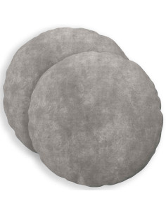 Federa 2 pcs HEERLEN Grigio Chiaro Ø 60 cm Fleece in microfibra