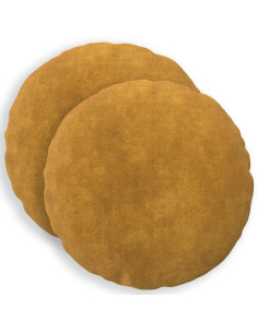 Federa 2 pcs HEERLEN Giallo Ø 60 cm Fleece in microfibra