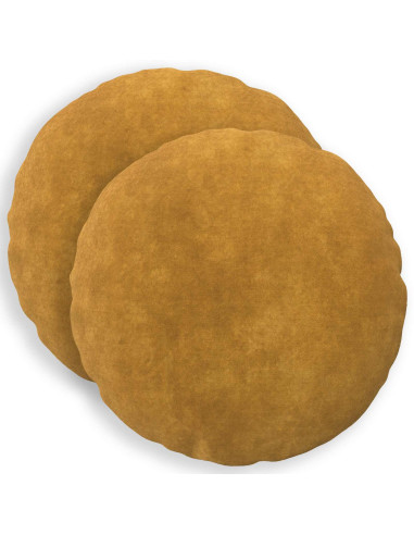 Federa 2 pcs HEERLEN Giallo Ø 40 cm Fleece in microfibra