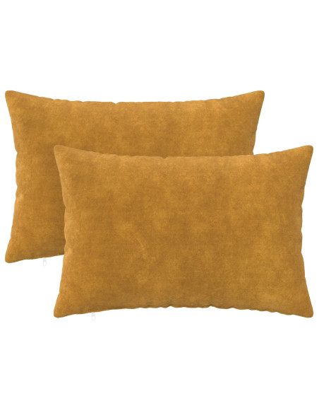 Federa 2 pcs HEERLEN Giallo 40 x 60 cm Fleece in microfibra