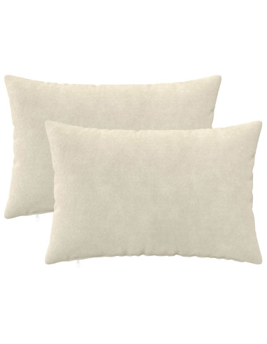 Federa 2 pcs HEERLEN Crema 30 x 50 cm Fleece in microfibra