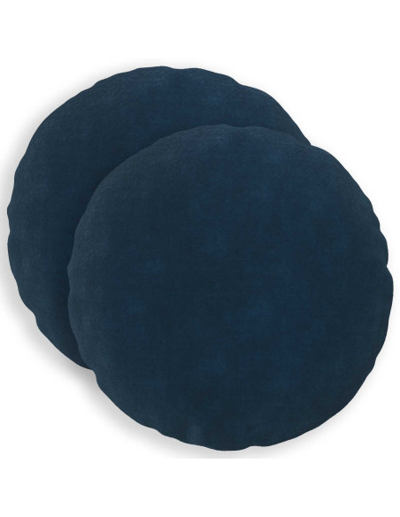 Federa 2 pcs HEERLEN Blu Ø 60 cm Fleece in microfibra
