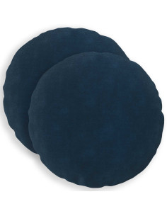 Federa 2 pcs HEERLEN Blu Ø 50 cm Fleece in microfibra