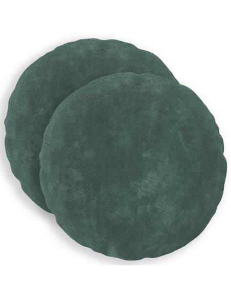 Federa 2 pcs HEERLEN Blu mare Ø 60 cm Fleece in microfibra
