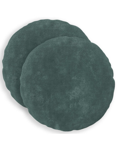 Federa 2 pcs HEERLEN Blu mare Ø 50 cm Fleece in microfibra