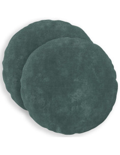 Federa 2 pcs HEERLEN Blu mare Ø 40 cm Fleece in microfibra