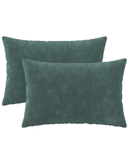 Federa 2 pcs HEERLEN Blu mare 30 x 50 cm Fleece in microfibra