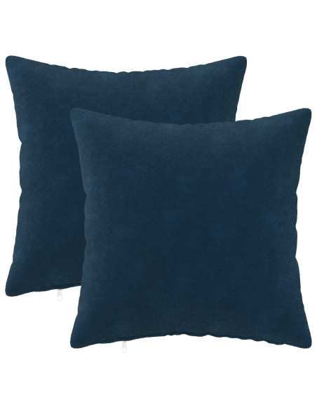 Federa 2 pcs HEERLEN Blu 40 x 40 cm Fleece in microfibra
