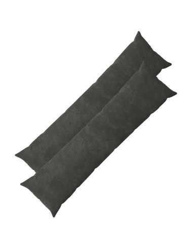 Federa 2 pcs HEERLEN Antracite 40 x 145 cm Fleece in microfibra