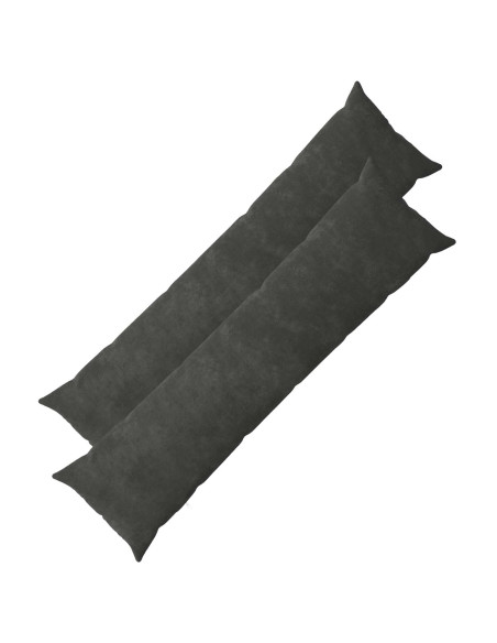 Federa 2 pcs HEERLEN Antracite 40 x 145 cm Fleece in microfibra