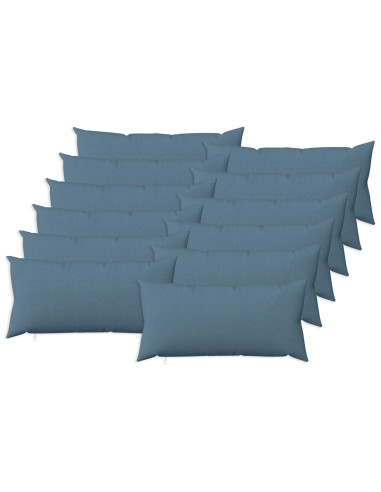 Federa 12 pz HEERLEN Blu jeans 40 x 80 cm Tessuto