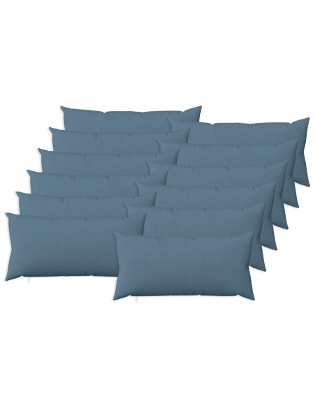 Federa 12 pz HEERLEN Blu jeans 40 x 80 cm Tessuto