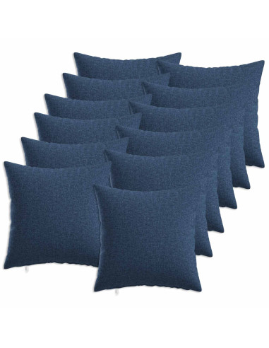 Federa 12 pz HEERLEN Blu 45 x 45 cm Tessuto