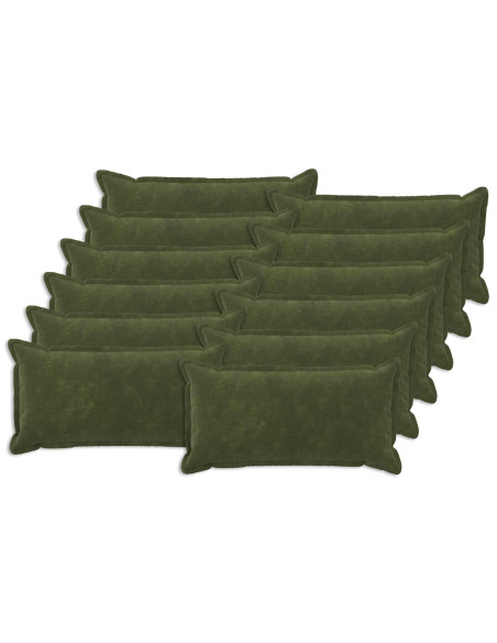 Federa 12 pcs HOUTEN Verde 40 x 80 cm Fleece in microfibra