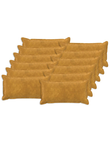 Federa 12 pcs HOUTEN Giallo 40 x 80 cm Fleece in microfibra