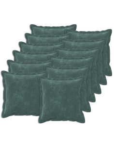 Federa 12 pcs HOUTEN Blu mare 50 x 50 cm Fleece in microfibra 2