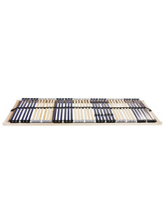 Base a doghe Marrone 80 x 190 cm Legno massello di faggio 2
