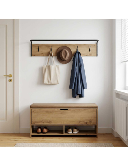 Appendiabiti Rovere Artigianale 100 x 30 x 25 cm