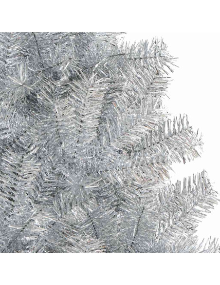 Albero di Natale Artificiale con Supporto Argento 150 cm PET