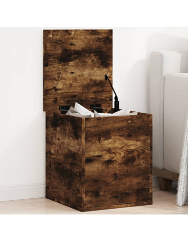 Contenitore Rovere Fumo 40x42x46 cm Legno Multistrato