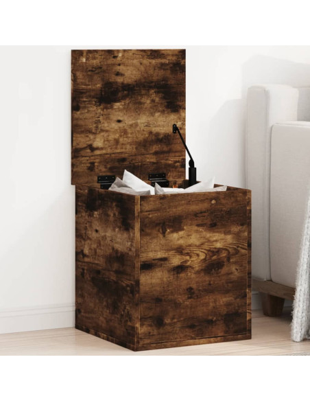 Contenitore Rovere Fumo 40x42x46 cm Legno Multistrato