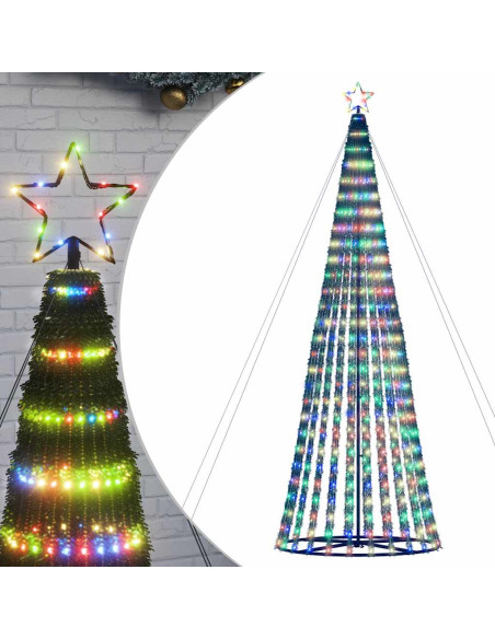 Albero di Natale a LED 1028 LED Colorato 403 cm
