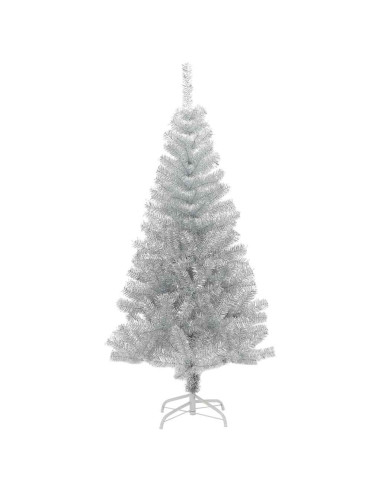 Albero di Natale Artificiale con Supporto Argento 150 cm PET